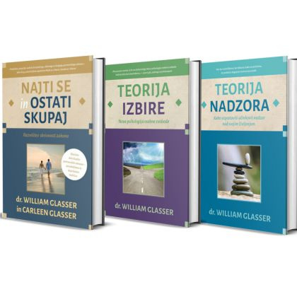 Komplet knjig Najti se in ostati skupaj + Teorija izbire + Teorija nadzora